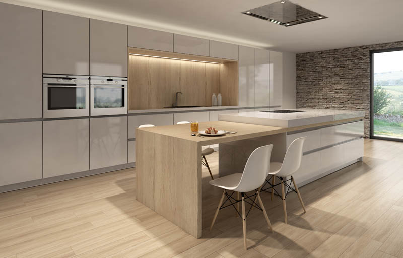 Cocina diseñada por muebles lux